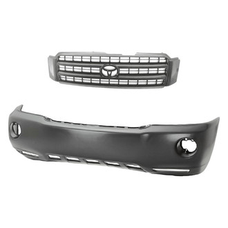 Replacement - 2-Piece (Front Bumper Cover, Grille) (Standard Line)
