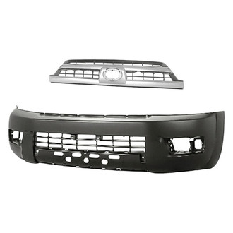 Replacement - 2-Piece (Front Bumper Cover, Grille) (Standard Line)