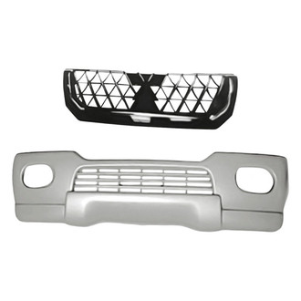 Replacement - 2-Piece (Front Bumper Cover, Grille) (Standard Line)
