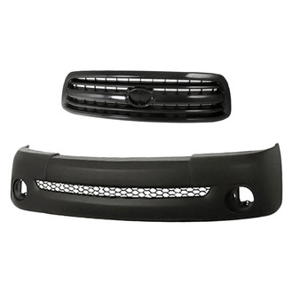 Replacement - 2-Piece (Front Bumper Cover, Grille) (Standard Line)