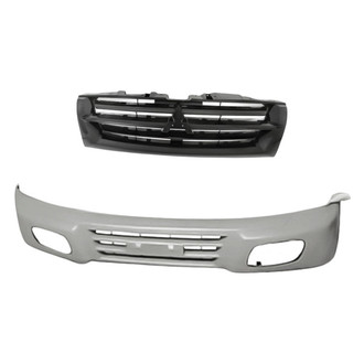 Replacement - 2-Piece (Front Bumper Cover, Grille) (Standard Line)