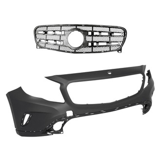 Replacement BNDL-241662 - 2-Piece (Front Bumper Cover, Grille) (CAPA Certified)