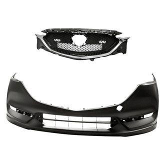 Replacement - 2-Piece (Front Bumper Cover, Grille) (CAPA Certified)