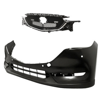 Replacement - 2-Piece (Front Bumper Cover, Grille) (CAPA Certified)