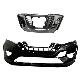Replacement - 2-Piece (Front Bumper Cover, Grille) (CAPA Certified)