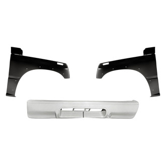 Replacement - 3-Piece (Front Bumper Cover, Driver and Passenger Side Fender) (Standard Line)