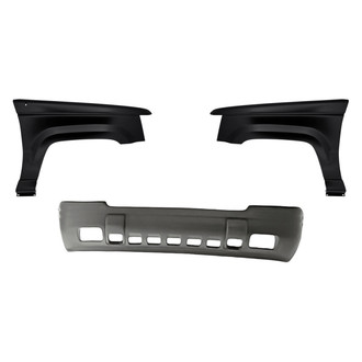 Replacement - 3-Piece (Front Bumper Cover, Driver and Passenger Side Fender) (Standard Line)