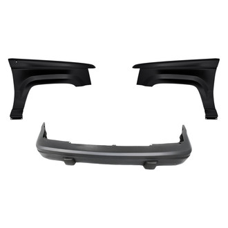 Replacement - 3-Piece (Front Bumper Cover, Driver and Passenger Side Fender) (Standard Line)