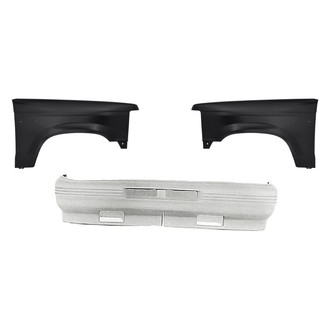 Replacement - 3-Piece (Front Bumper Cover, Driver and Passenger Side Fender) (Standard Line)