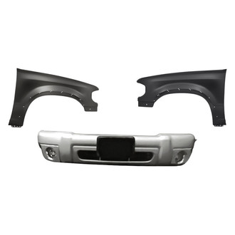 Replacement - 3-Piece (Front Bumper Cover, Driver and Passenger Side Fender)