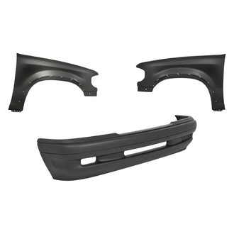 Replacement - 3-Piece (Front Bumper Cover, Driver and Passenger Side Fender)