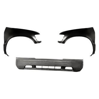 Replacement - 3-Piece (Front Bumper Cover, Driver and Passenger Side Fender) (Standard Line)