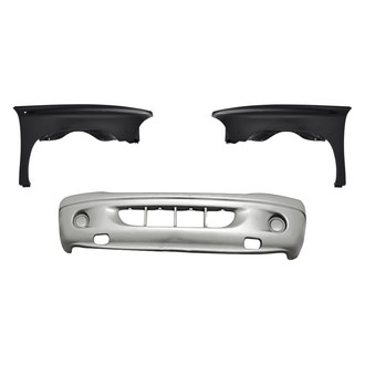 Replacement - 3-Piece (Front Bumper Cover, Driver and Passenger Side Fender) (Standard Line)