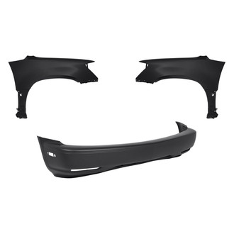Replacement - 3-Piece (Front Bumper Cover, Driver and Passenger Side Fender) (Standard Line)