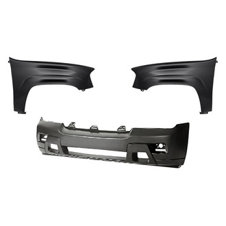 Replacement - 3-Piece (Front Bumper Cover, Driver and Passenger Side Fender) (Standard Line)