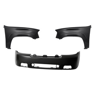 Replacement - 3-Piece (Front Bumper Cover, Driver and Passenger Side Fender) (Standard Line)
