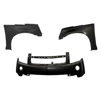 Replacement - 3-Piece (Front Bumper Cover, Driver and Passenger Side Fender) (Standard Line)