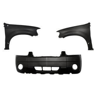 Replacement - 3-Piece (Front Bumper Cover, Driver and Passenger Side Fender)