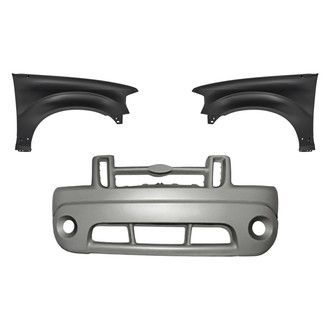 Replacement - 3-Piece (Front Bumper Cover, Driver and Passenger Side Fender) (Standard Line)