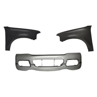 Replacement - 3-Piece (Front Bumper Cover, Driver and Passenger Side Fender) (Standard Line)