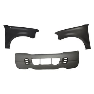 Replacement - 3-Piece (Front Bumper Cover, Driver and Passenger Side Fender) (Standard Line)
