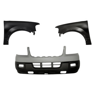 Replacement - 3-Piece (Front Bumper Cover, Driver and Passenger Side Fender) (Standard Line)