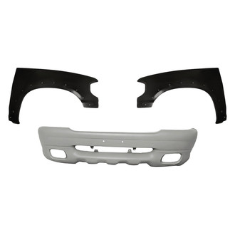 Replacement - 3-Piece (Front Bumper Cover, Driver and Passenger Side Fender) (Standard Line)