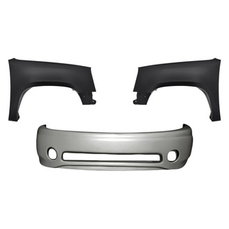 Replacement - 3-Piece (Front Bumper Cover, Driver and Passenger Side Fender) (Standard Line)