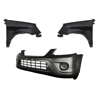 Replacement BNDL-244483 - 3-Piece (Front Bumper Cover, Driver and Passenger Side Fender) (Standard Line)