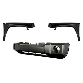 Replacement - 3-Piece (Front Bumper Cover, Driver and Passenger Side Fender) (Standard Line)