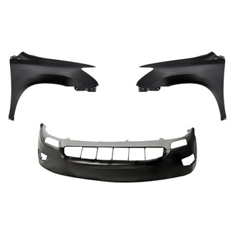 Replacement - 3-Piece (Front Bumper Cover, Driver and Passenger Side Fender) (Standard Line)