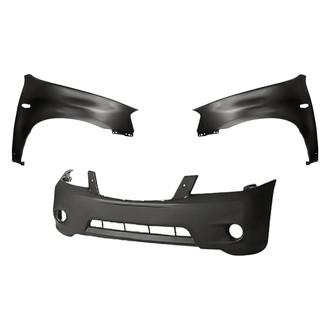 Replacement - 3-Piece (Front Bumper Cover, Driver and Passenger Side Fender) (Standard Line)