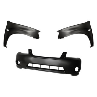 Replacement - 3-Piece (Front Bumper Cover, Driver and Passenger Side Fender) (Standard Line)