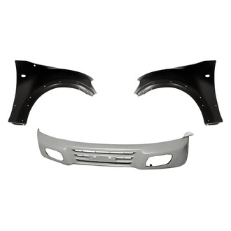 Replacement - 3-Piece (Front Bumper Cover, Driver and Passenger Side Fender) (Standard Line)
