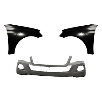 Replacement - 3-Piece (Front Bumper Cover, Driver and Passenger Side Fender) (Standard Line)
