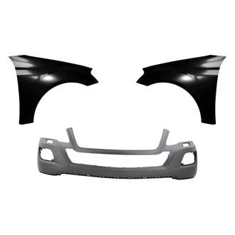 Replacement - 3-Piece (Front Bumper Cover, Driver and Passenger Side Fender) (Standard Line)