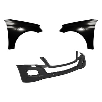Replacement - 3-Piece (Front Bumper Cover, Driver and Passenger Side Fender) (Standard Line)