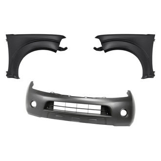Replacement - 3-Piece (Front Bumper Cover, Driver and Passenger Side Fender)