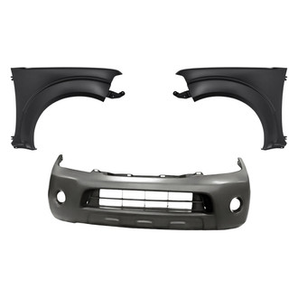 Replacement - 3-Piece (Front Bumper Cover, Driver and Passenger Side Fender) (Standard Line)
