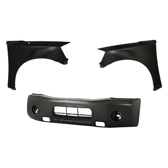 Replacement - 3-Piece (Front Bumper Cover, Driver and Passenger Side Fender) (Standard Line)