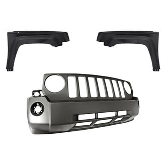 Replacement - 3-Piece (Front Bumper Cover, Driver and Passenger Side Fender) (Standard Line)