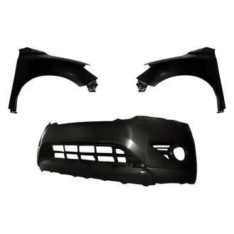 Replacement - 3-Piece (Front Bumper Cover, Driver and Passenger Side Fender)