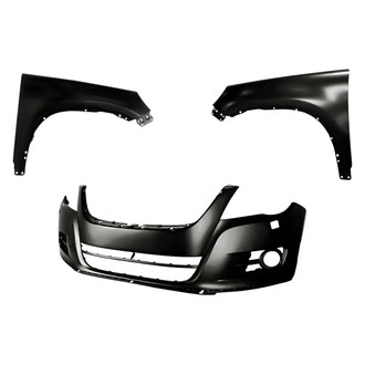 Replacement - 3-Piece (Front Bumper Cover, Driver and Passenger Side Fender)