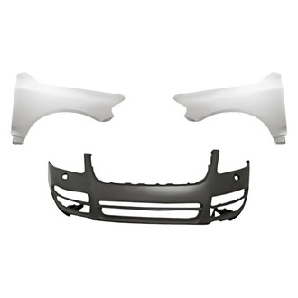 Replacement - 3-Piece (Front Bumper Cover, Driver and Passenger Side Fender) (Standard Line)