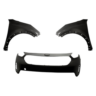 Replacement - 3-Piece (Front Bumper Cover, Driver and Passenger Side Fender)