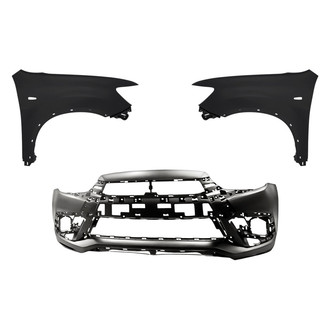Replacement - 3-Piece (Front Bumper Cover, Driver and Passenger Side Fender) (Standard Line)