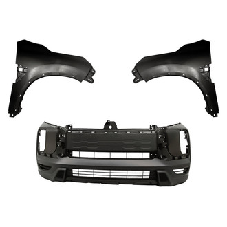 Replacement - 3-Piece (Front Bumper Cover, Driver and Passenger Side Fender)