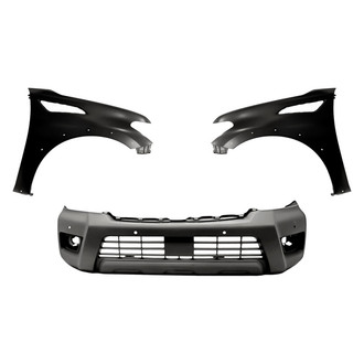 Replacement - 3-Piece (Front Bumper Cover, Driver and Passenger Side Fender) (Standard Line)