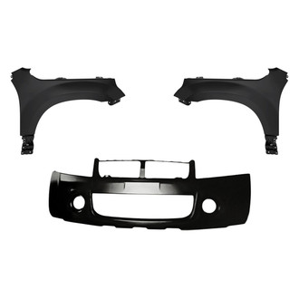 Replacement - 3-Piece (Front Bumper Cover, Driver and Passenger Side Fender) (Standard Line)