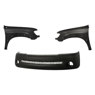 Replacement - 3-Piece (Front Bumper Cover, Driver and Passenger Side Fender) (Standard Line)